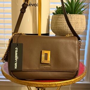 🚫SOLD Karl Lagerfeld Delaine Leather Crossbody Bag